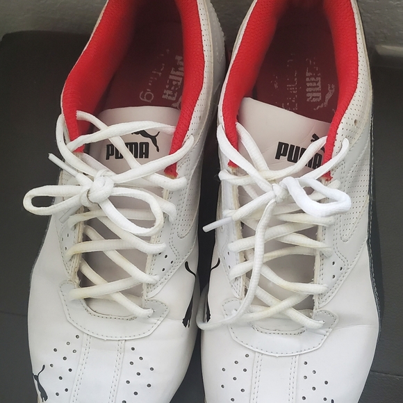 Puma  white shoes for men's size 10.5 - Picture 2 of 7